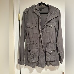 “TINSEL” brand grey jacket. Excellent condition.